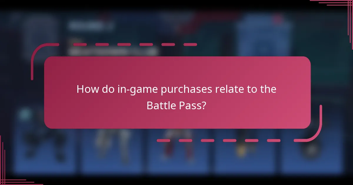 How do in-game purchases relate to the Battle Pass?
