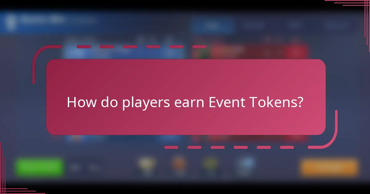 How do players earn Event Tokens?