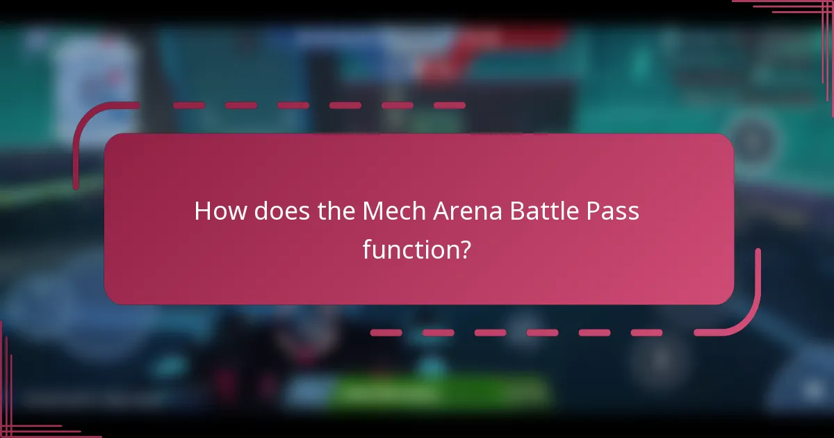 How does the Mech Arena Battle Pass function?